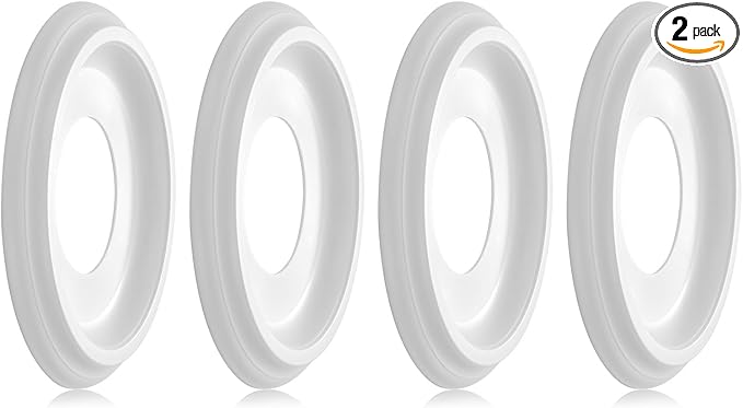 4 Packs Molded Nylon Ceiling Medallion for Light Fixtures and Ceiling Fans, 10"OD x 4"ID x 0.94"P (Fits Canopies up to7-1/4")（White）