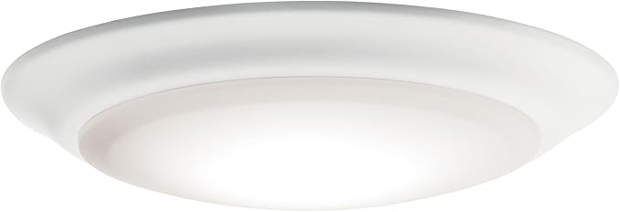 Kichler Horizon 7.4” LED Downlight/Ceiling Light 3000K in White, LED Ceiling Light Fixture for Modern Interiors, 43848WHLED30T