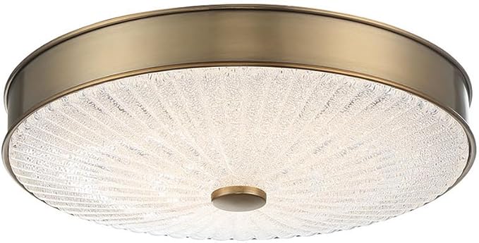 Minka Lavery 23963 11.75 in. 1-Light Aged Brass LED Flush Mount