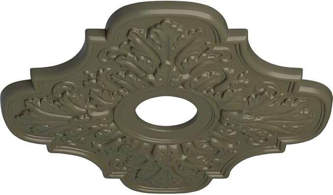 Ekena Millwork CM17PEPTFDecorative Ceiling Medallions Modeled After Original Historical Patterns & Designs, Painted Turtle