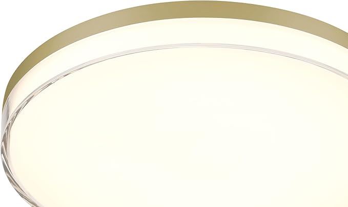 Minka Lavery 769-2-787-L Vantage LED Flush Mount, 1-Light, 30 Total Watts, 13-in H x 1.5-in W, Ashen Brass