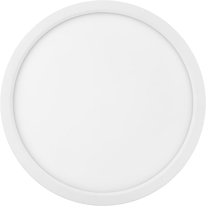 Maxxima 12 in. LED Flush Mount Ceiling Light Fixture - 2300 Lumens, 5 CCT 2700K/3000K/35000K/4000K/5000K, Round Color Selectable Panel Light, Dimmable, Suitable for Bathroom or Shower