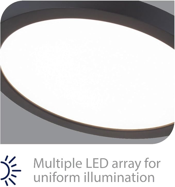 WAC Lighting, Round 7in LED Energy Star Flush Mount 3500K in Brushed Nickel