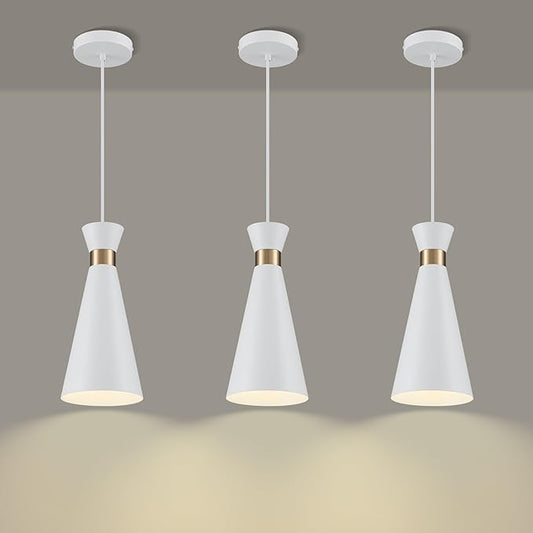 2026 New Gold White Pendant Lights Kitchen Island 3 Pack, 5.9" Mini Modern Brass Island Lights for Kitchen Bar Pendant Light Fixtures, Small kitchen pendant lighting over island Sink Dining Room