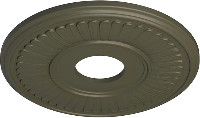 Ekena Millwork CM15BEWHF 15-3/4" x 3-7/8" x 3/4" Berkshire Ceiling Medallion