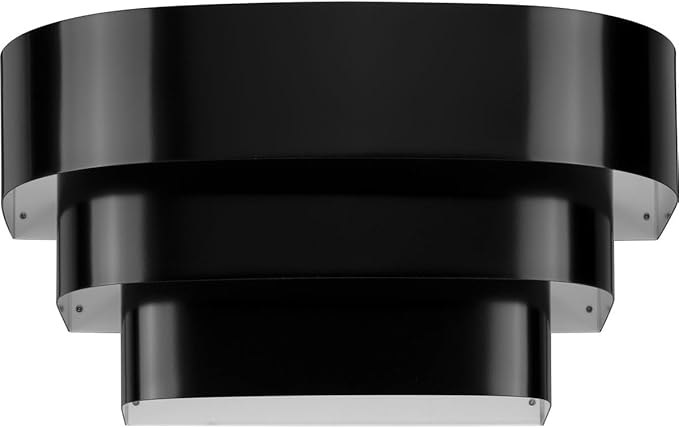 Progress Lighting 1-Light Louvered Wall Sconce Light Fixture, 7 in. Tall, Black, P7103-31