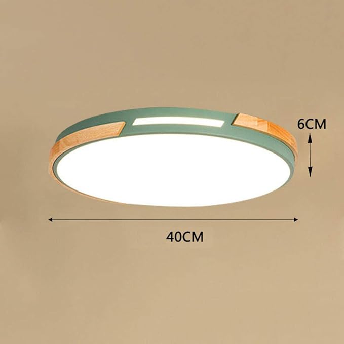 American Minimalist LED Ceiling Lamp Living Room Ultra-Thin Modern Bedroom Ceiling Recessed Lamps Round Solid Wood Kitchen Corridor Ed Ceiling Lamp 40cm 30cm 50cm