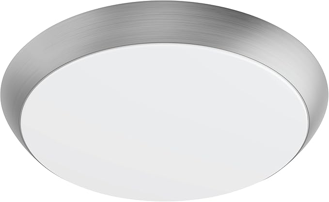 Feit Electric 11" Adjustable White LED Ceiling Fixture, Dimmable Flush Mount Light, Brushed Nickel Finish, Selectable Color Temperature, Energy Efficient Lighting, 50,000-Hour Lifespan, FM11/5CCT/NK