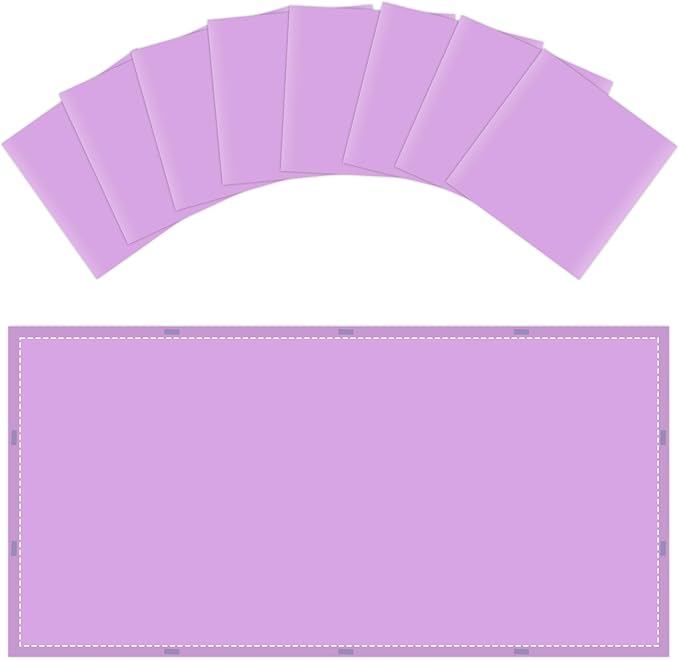 Wiooffen 8 Pcs Fluorescent Light Covers with 80 Magnets Decorative for Classroom Ceiling Light 4x2 Feet Magnetic Filter Easy Install for Office Hospitals & Home Drop Ceiling Supplies(Purple)