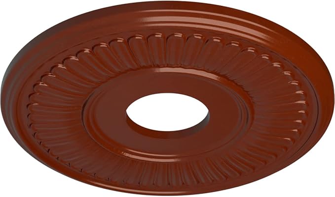 Ekena Millwork CM15BEFIF 15 3/4"OD x 3 7/8"ID x 3/4"P Berkshire Ceiling Medallion, FireBrick