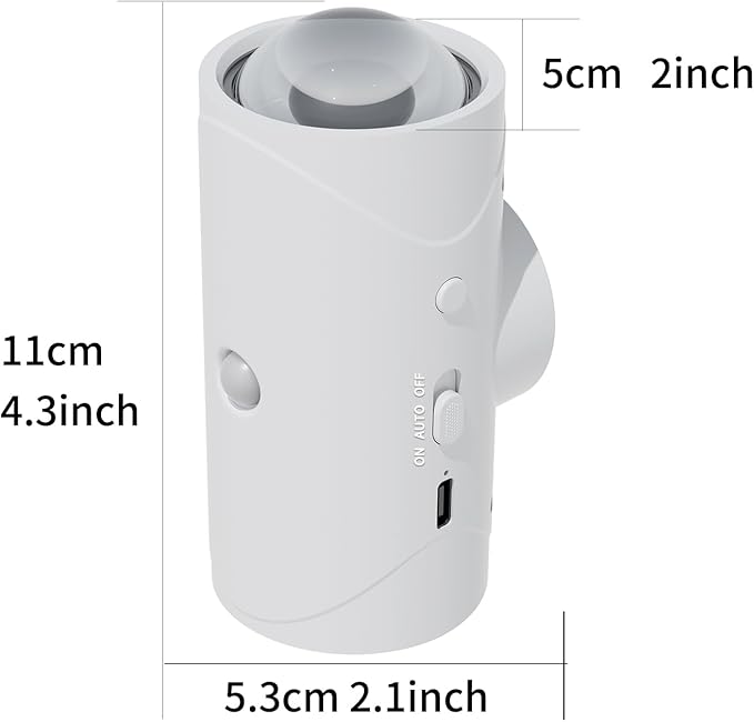 LED Wireless Wall Sconce with 7 Colors Changing, Motion Sensor Light Indoor, 1500mAh Rechargeable Battery Operated Wall Sconces for Bedroom Bedside Hallway Courtyard Doorway (White)