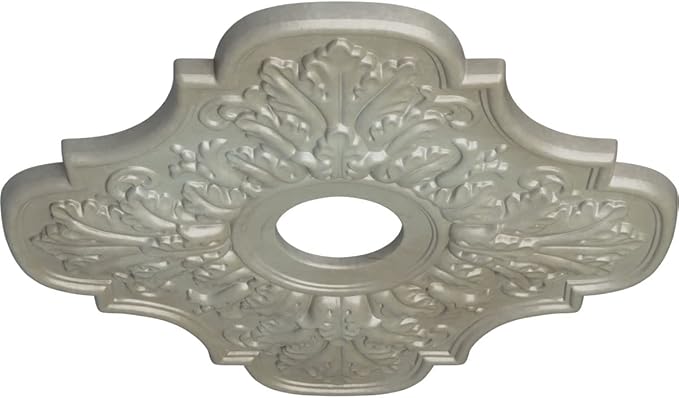 Ekena Millwork CM17PEFLSDecorative Ceiling Medallions Modeled After Original Historical Patterns & Designs, Flash Gold