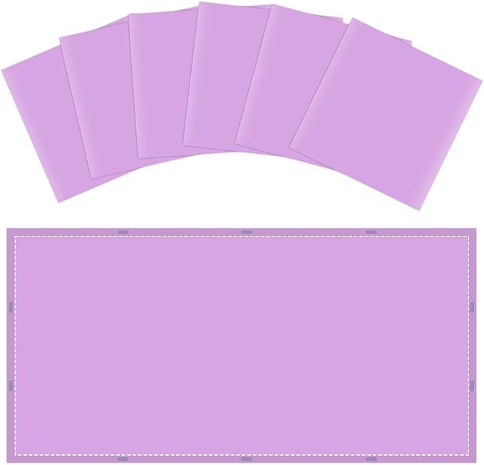 Wiooffen 6 Pcs Fluorescent Light Covers with 60 Magnets Decorative for Classroom Ceiling Light 4x2 Feet Magnetic Filter Easy Install for Office Hospitals & Home Drop Ceiling Supplies(Purple)