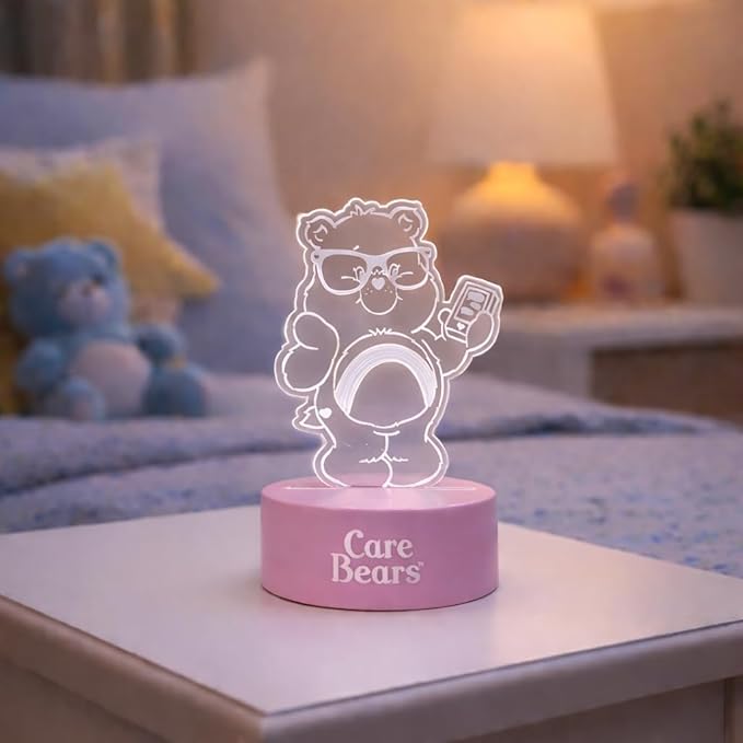 Care Bears 3D Illusion LED Lamp,Night Light with Color Changing Effect,Desk Lamp for Bedroom, Nursery, Playroom Décor