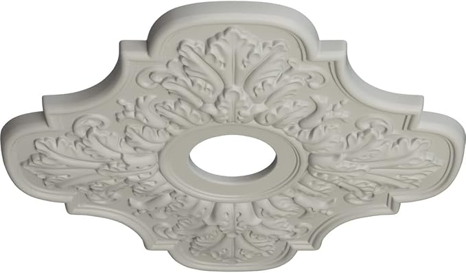 Ekena Millwork CM17PEPCFDecorative Ceiling Medallions Modeled After Original Historical Patterns & Designs, Pot of Cream