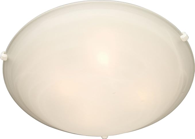 Maxim Lighting Malibu 3-Light Flush Mount | White Finish | Transitional Indoor Light Fixture | Ideal for Bedrooms, Hallways & Entryways | Dimmable | Home Decor Ceiling Fixture | 2681MRWT