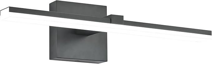 ZUZITO Modern Vanity Lights for Bathroom 18in Black Bathroom Light Fixtures Over Mirror 14W Bath LED Light 5CCT Dimmable