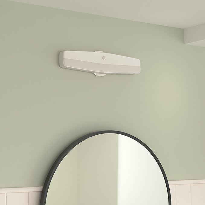 Lithonia Lighting LED Flush Mount Closet Light, 18 Inch Motion Sensor Closet Light Fixture for Bedroom, Bathroom, Storeroom, Pantry or Utility Room, Damp Rated, Hardwired (FMMCL 18 840 PIR M4)