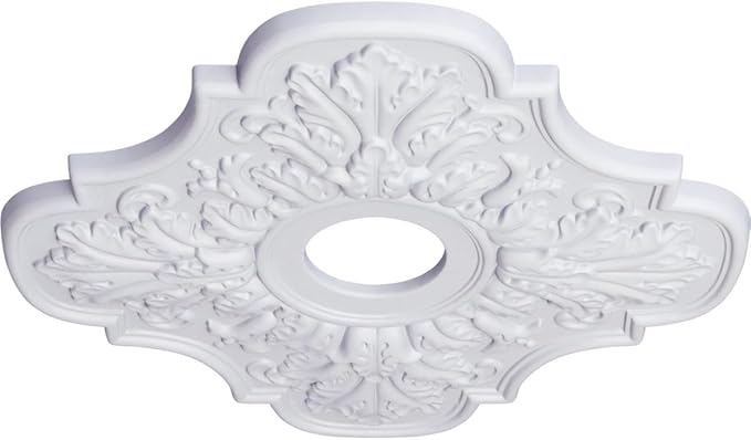 17 3/4"OD x 3 3/4"ID x 1"P Peralta Ceiling Medallion (Fits Canopies up to 4 5/8")