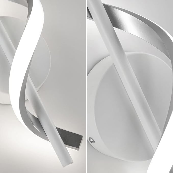 Modern Wall Sconces, 9W Wall Lighting Fixture Lamps LED Aluminum Wall Lamps for Bedroom Living Room Hallway Hotel Indoor (White-Cold White)-13.7 inch