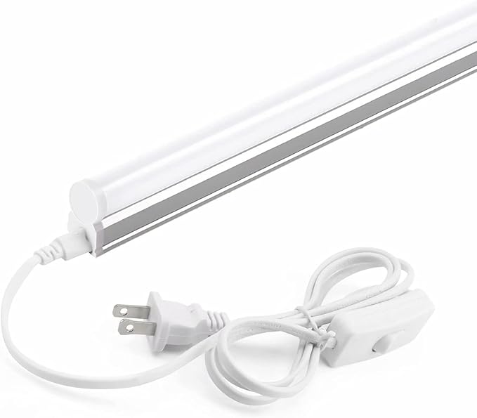 Barrina (1 Pack) T5 LED Shop Light, 4FT, 2200lm, 6500K (Super Bright White), 20W, Utility Shop Light, Ceiling and Under Cabinet Light, ETL Listed