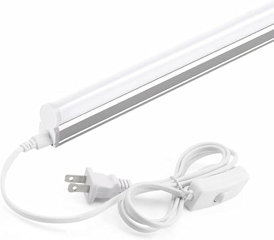 Barrina (1 Pack) T5 LED Shop Light, 4FT, 2200lm, 6500K (Super Bright White), 20W, Utility Shop Light, Ceiling and Under Cabinet Light, ETL Listed