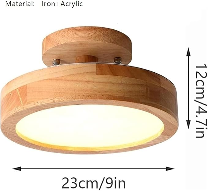 KISAD Nordic Modern and Minimalism Round Ceiling Lights Acrylic Shade Semi Flush Mount Ceiling Lamp Iron Frame Three-Color Mode Ceiling Light Fixture for Bedroom Living Room Entryway(Gray)