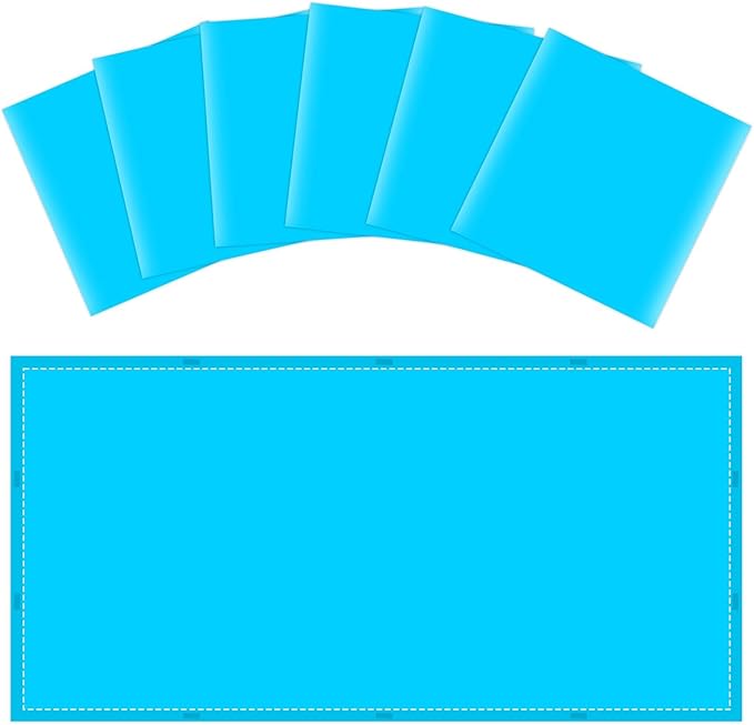 Wiooffen 6 Pcs Fluorescent Light Covers with 60 Magnets Decorative for Classroom Ceiling Light 4x2 Feet Magnetic Filter Easy Install for Office Hospitals & Home Drop Ceiling Supplies(Blue)