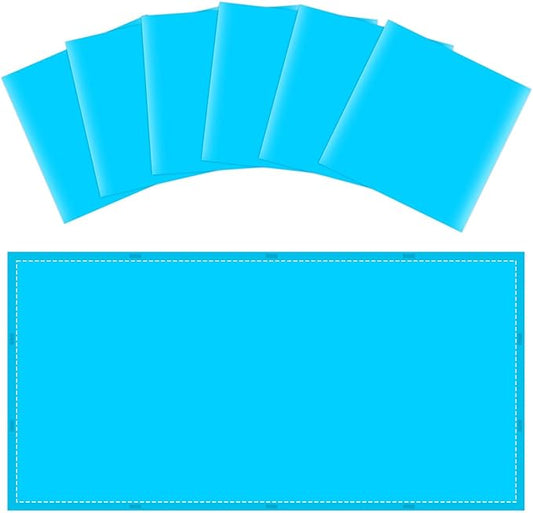 Wiooffen 6 Pcs Fluorescent Light Covers with 60 Magnets Decorative for Classroom Ceiling Light 4x2 Feet Magnetic Filter Easy Install for Office Hospitals & Home Drop Ceiling Supplies(Blue)