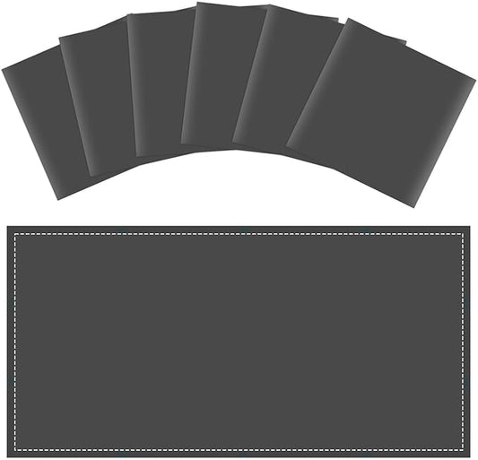 Wiooffen 6 Pcs Fluorescent Light Covers with 60 Magnets Decorative for Classroom Ceiling Light 4x2 Feet Magnetic Filter Easy Install for Office Hospitals & Home Drop Ceiling Supplies(Black)
