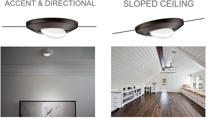 Progress Lighting Intrinsic - 15.5W 1 LED Adjustable Eyeball Flush Mount in Contemporary Style-1.546 Inches Tall and 7.25 Inches Wide
