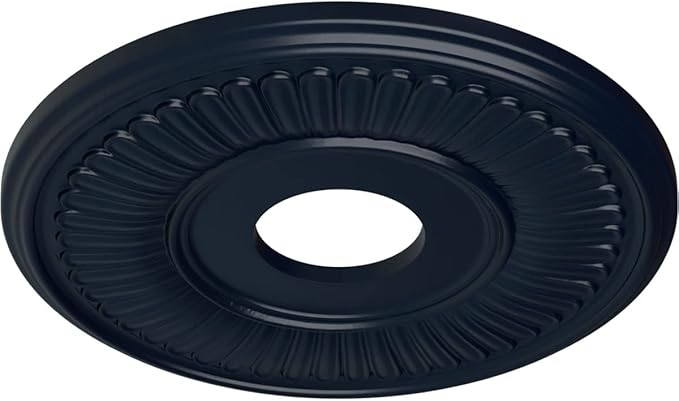 Ekena Millwork CM15BEMDF Berkshire Ceiling Medallion, Midnight Dream
