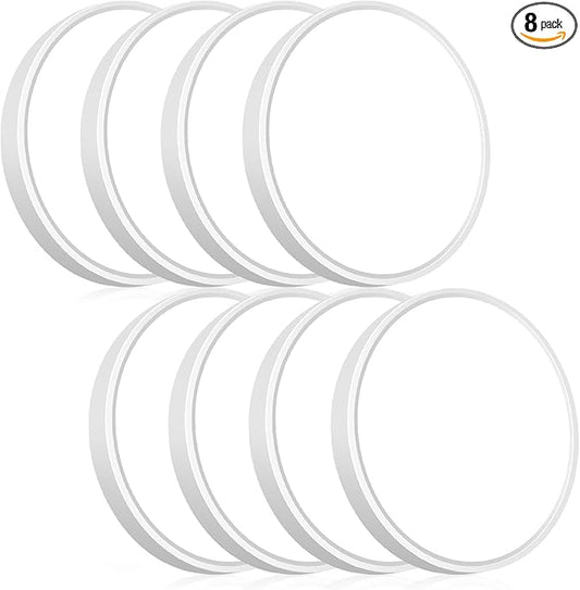 hepside LED Flush Mount Ceiling Light, 7Inch 15W LED Ceiling Lights,5 Color Temperatures in One,Ultra-Thin Flush Mount Light Fixture for Hallway,Kitchen,Bathroom,Bedroom,Dining Room,Office （8 Pack）