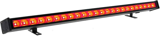 Rockville APP BAR 24 Waterproof LED Wash Light Bar, 36W, RGBWA + White + Amber LEDs, Bluetooth & IR Remote Control, 22 Auto Modes, IP66 Waterproof, Perfect for DJ, Stage, Parties, & Outdoor Use
