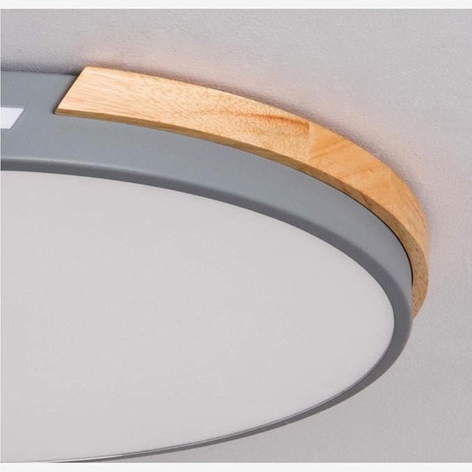 American Minimalist LED Ceiling Lamp Living Room Ultra-Thin Modern Bedroom Ceiling Recessed Lamps Round Solid Wood Kitchen Corridor Ed Ceiling Lamp 40cm 30cm 50cm