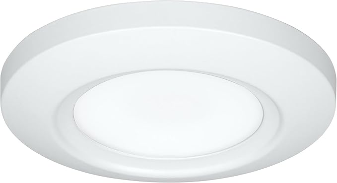 Progress Lighting 5-1/2" Emblem Collection Surface Mount LED, Aluminum in White