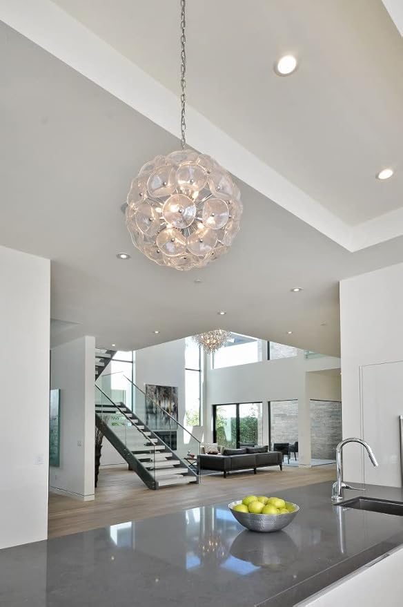 ET2 Fiori-12 Light Pendant in Leaf style-20 Inches Wide by 20 inches high -Traditional Installation