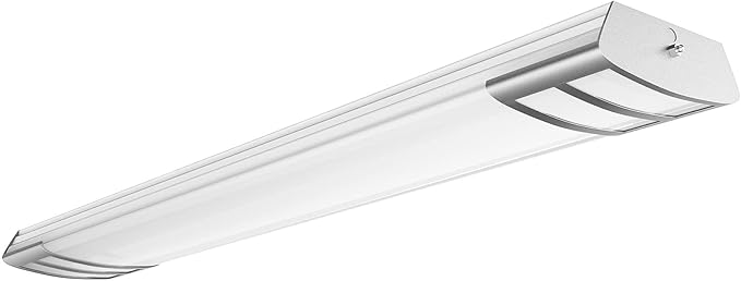 ANTLUX 4ft led Light Fixture 50W 5600lm LED Linear Flush Mount Light, 5000K, 4 Foot led Kitchen Ceiling Light fixtures for Living Room, Laundry, Replace for Fluorescent Version