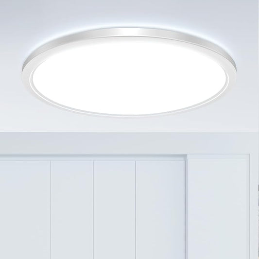 hepside 20Inch Big Dimmable Flush Mount LED Ceiling Light Fixture, 3000K-4500K-6000K 3 Color Selectable Ceiling Lamp 45Watt 4500LM Low Profile Ceiling Light for Kitchen Bedroom Hallway Porch