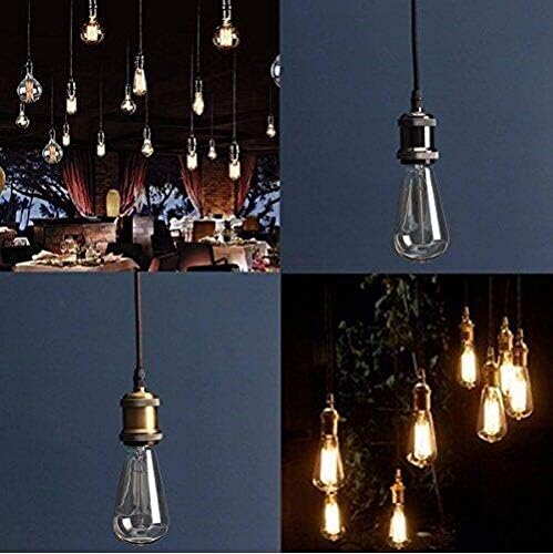Kiven 3-Lights H System Track Mini Pendant, Pearl Black Finish Lamp Holder Fitting Track Light Kit, Rose Pendant Braided Fabric Flex Cord Length 11.81 in,TB0123-30CM