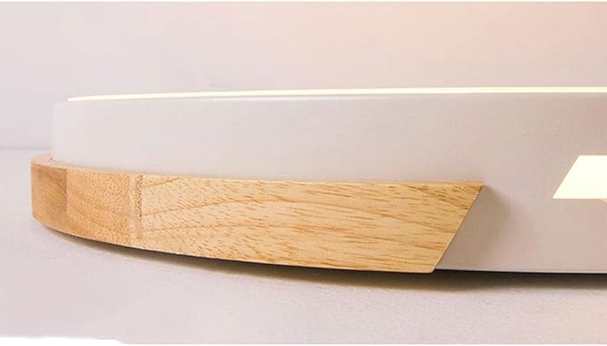 American Minimalist LED Ceiling Lamp Living Room Ultra-Thin Modern Bedroom Ceiling Recessed Lamps Round Solid Wood Kitchen Corridor Ed Ceiling Lamp 40cm 30cm 50cm