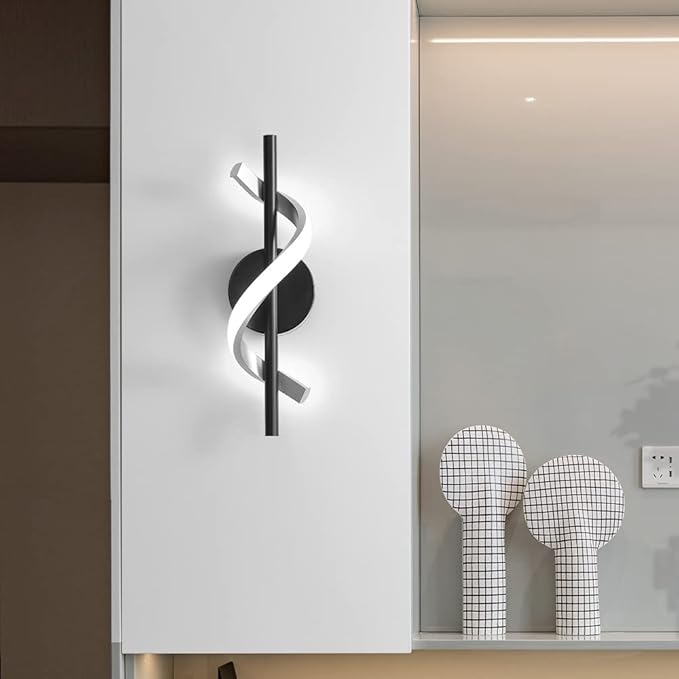 Modern Wall Sconces, 9W Wall Lighting Fixture Lamps LED Aluminum Wall Lamps for Bedroom Living Room Hallway Hotel Indoor (Cold White)