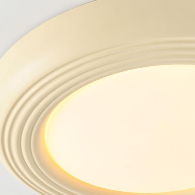 Modern Minimalist Bedroom Ceiling Lamp with Plastic Shade Flat Lighting Round Ceiling Lights for Balcony Suitable for Hallways and Entryways