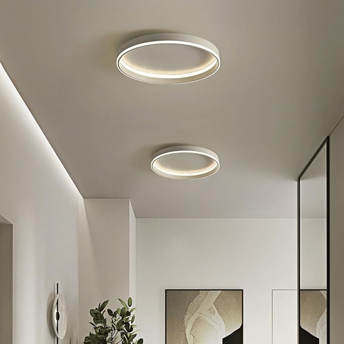 Minimalist Master Bedroom Ceiling Light, European Modern Living Room Flat Ceiling Lighting, Balcony Study Close To Ceiling Lamp Fixture, Side Emitting Design Saving Ceiling Lights, For Hallw