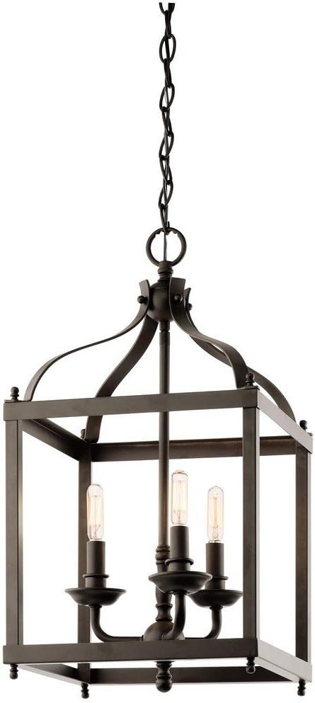 KICHLER Larkin 22.25" 3 Light Pendant in Olde Bronze®