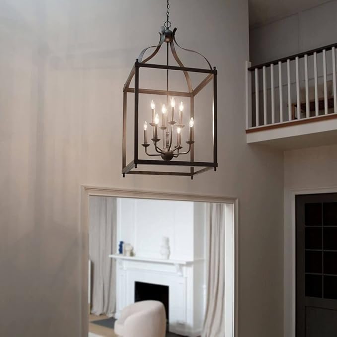 Kichler Larkin 47.75" 8 Light Pendant in Brushed Nickel