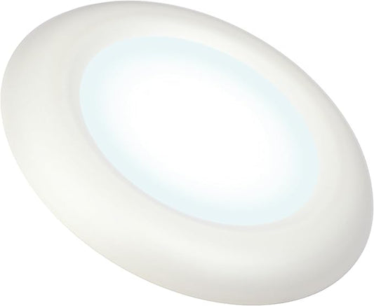 Ultralux 8" LED Flush Mount Ceiling Light – Dimmable, Slim Puck Downlight - Over 50,000 Hours of Energy Efficient LED Light - Multi-Purpose Easy-Install Light Fixture - (1 Pack, Cool White)