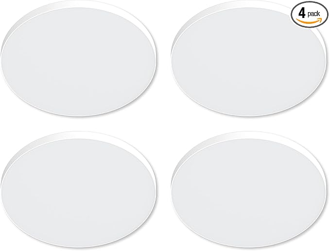 HALO SMX 8-Inch Edgeless Surface Mount LED Downlight w/Selectable Lumens, Color Temperatures, Dimming-Round, 4-Pack, SMX8RLSFSD2W-4PK