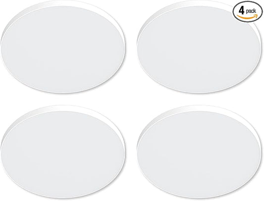HALO SMX 8-Inch Edgeless Surface Mount LED Downlight w/Selectable Lumens, Color Temperatures, Dimming-Round, 4-Pack, SMX8RLSFSD2W-4PK