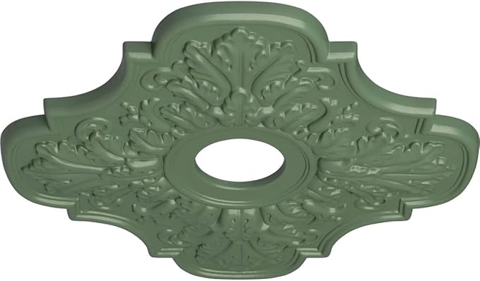 Ekena Millwork CM17PEAGFDecorative Ceiling Medallions Modeled After Original Historical Patterns & Designs, Athenian Green